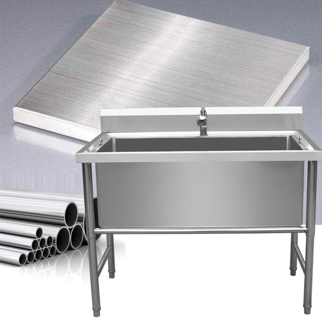 47" Stainless Steel Dog Grooming Tub with Stairs E399