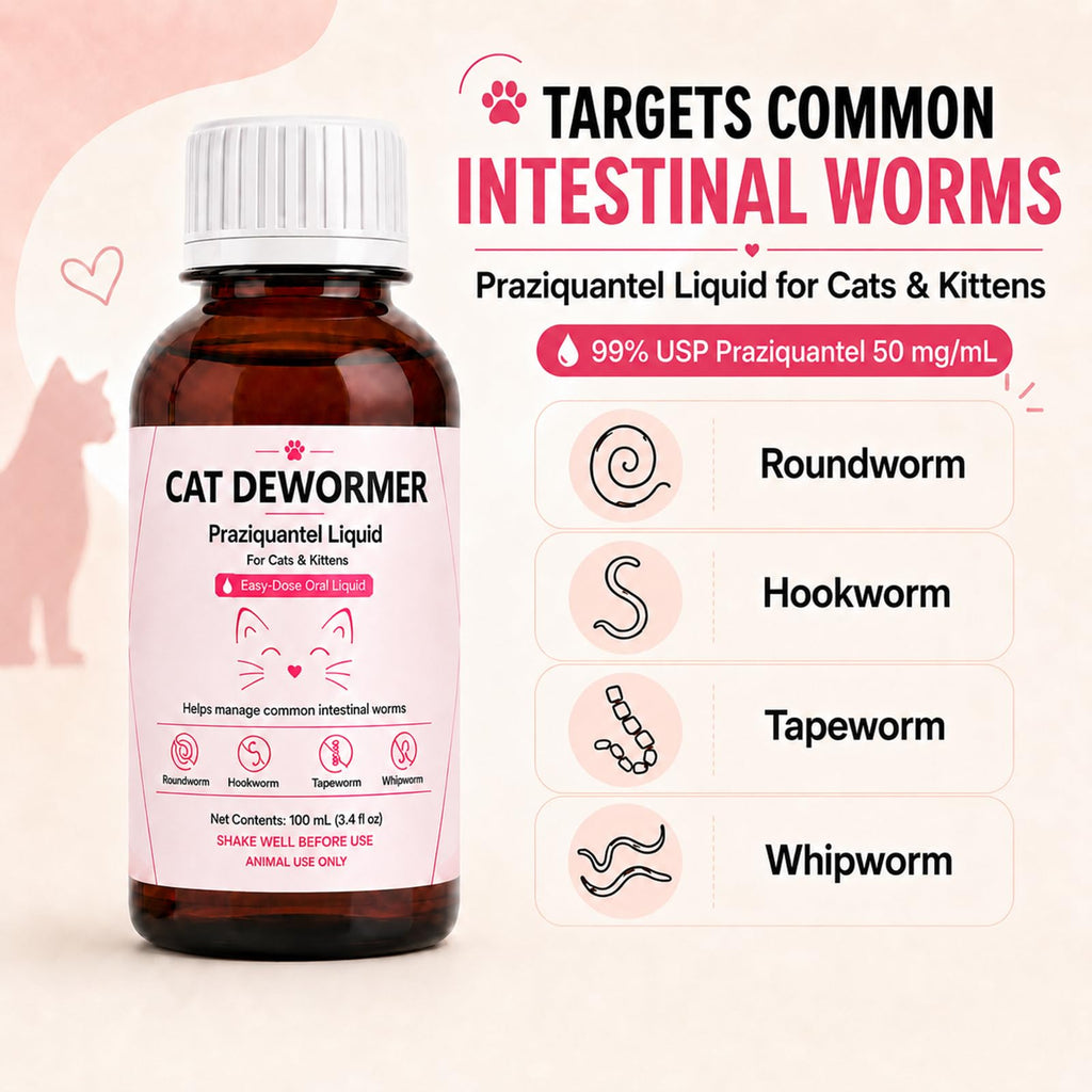 Cat Dewormer for Roundworms & Hookworms T664979