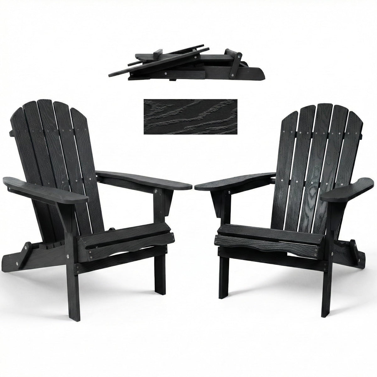 Folding Solid Cedar Wood Adirondack Chair E5697