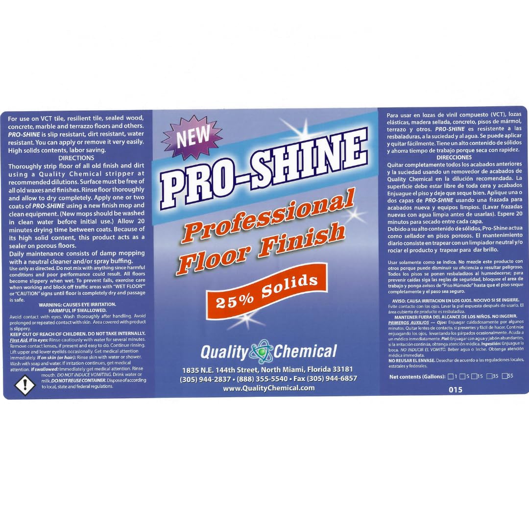 Wet-Look Floor Finish Wax 128 oz T998