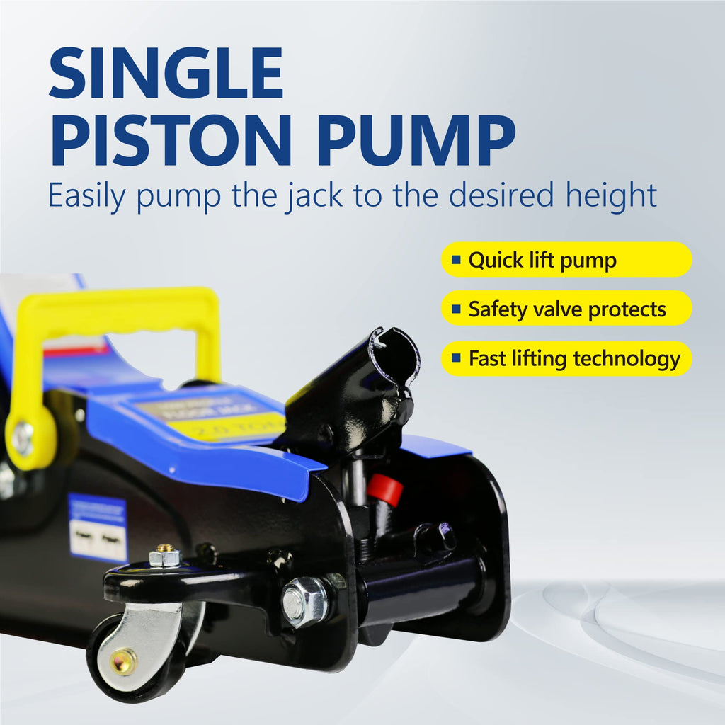 Low Profile Steel Floor Jack, 4000 lb U970207
