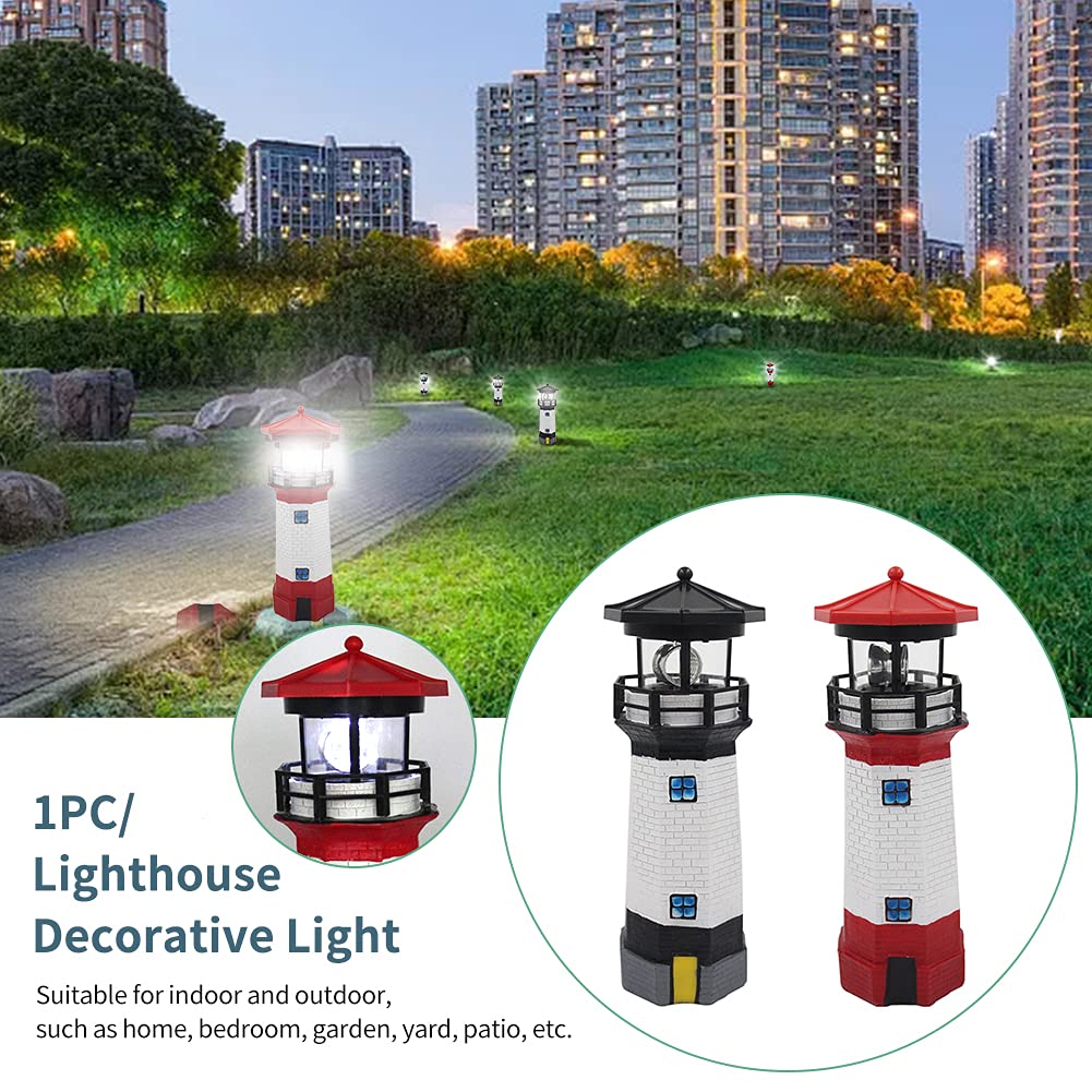 Solar Lighthouse Rotating Beacon Light O114756