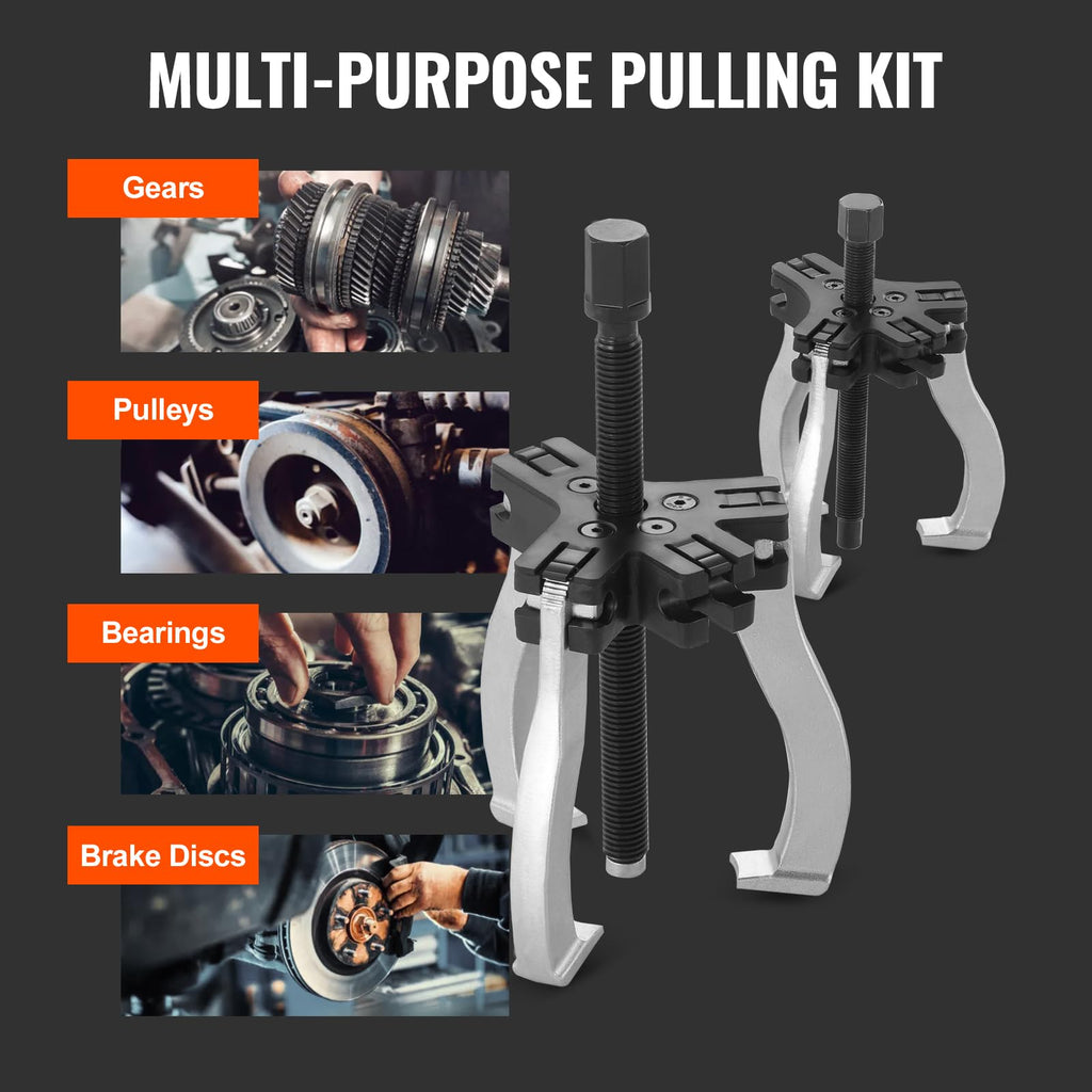 3" and 7" 3 Jaw Gear Puller Set W177