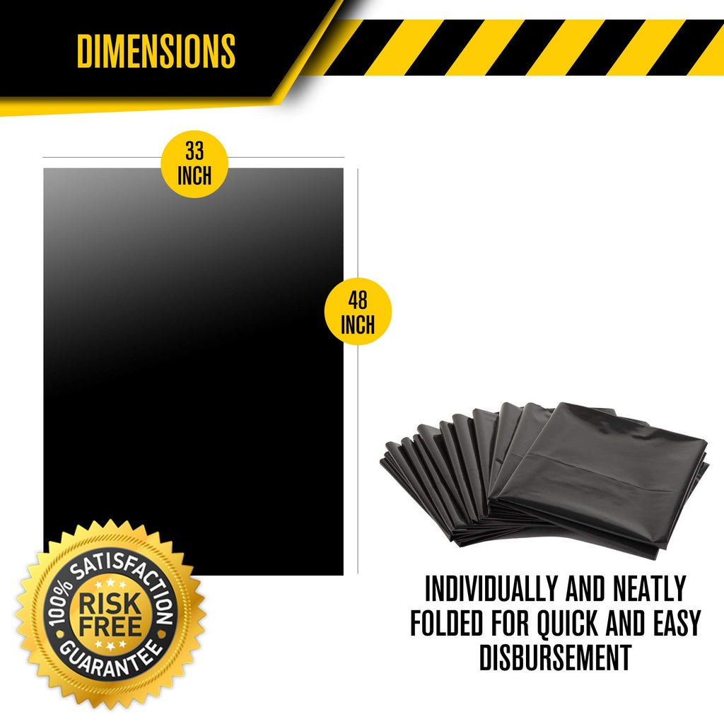 42 Gallons 4 Mil Heavy Duty Contractor Bags 32 Pack with Ties J584