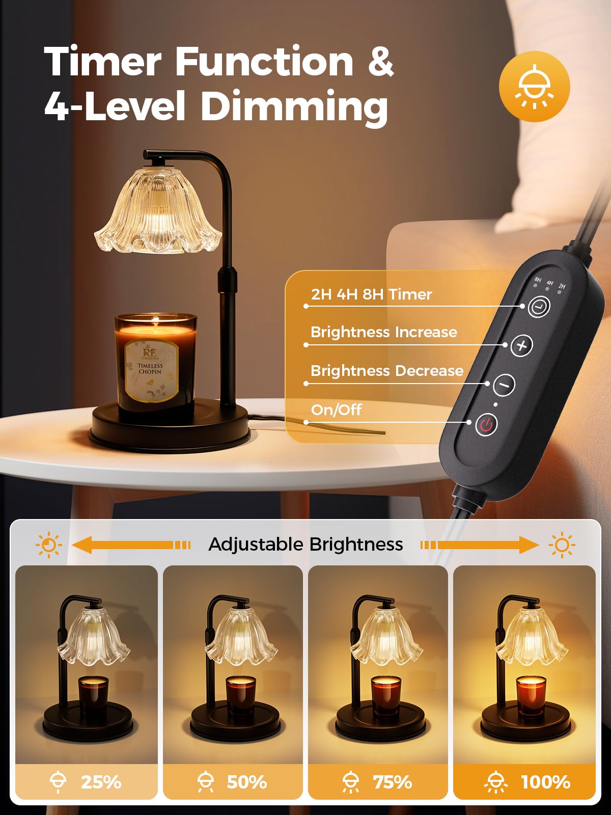 Candle Warmer Lamp with Timer H924709