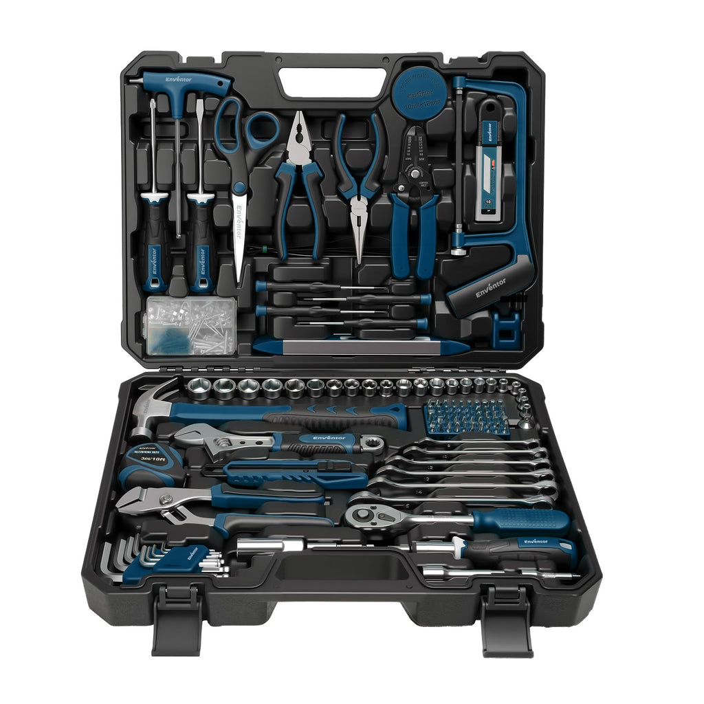 220 Pieces Blue Tool Set with Molded Storage Case F428