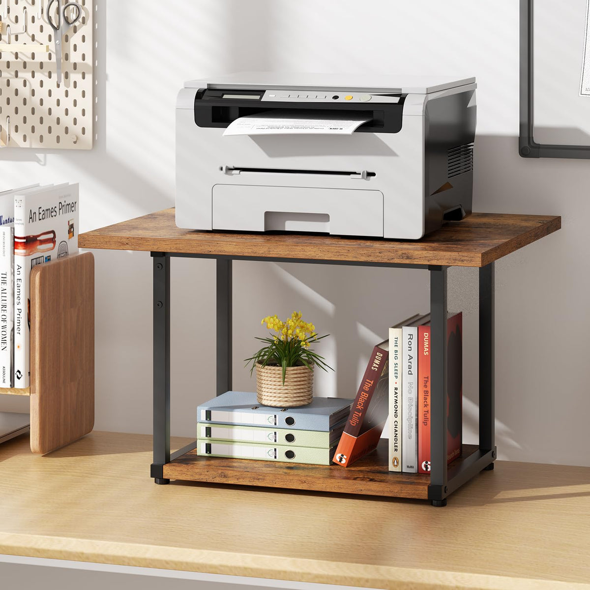 2-Tier Under Desk Printer Stand W749636