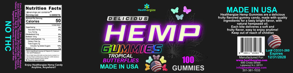 Hemp Gummies 100 Count F7975