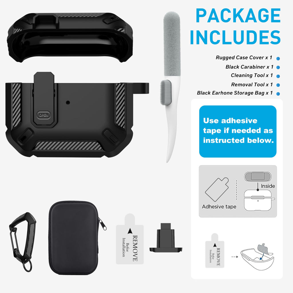 Black Magnetic AirPods 3 Case A7689