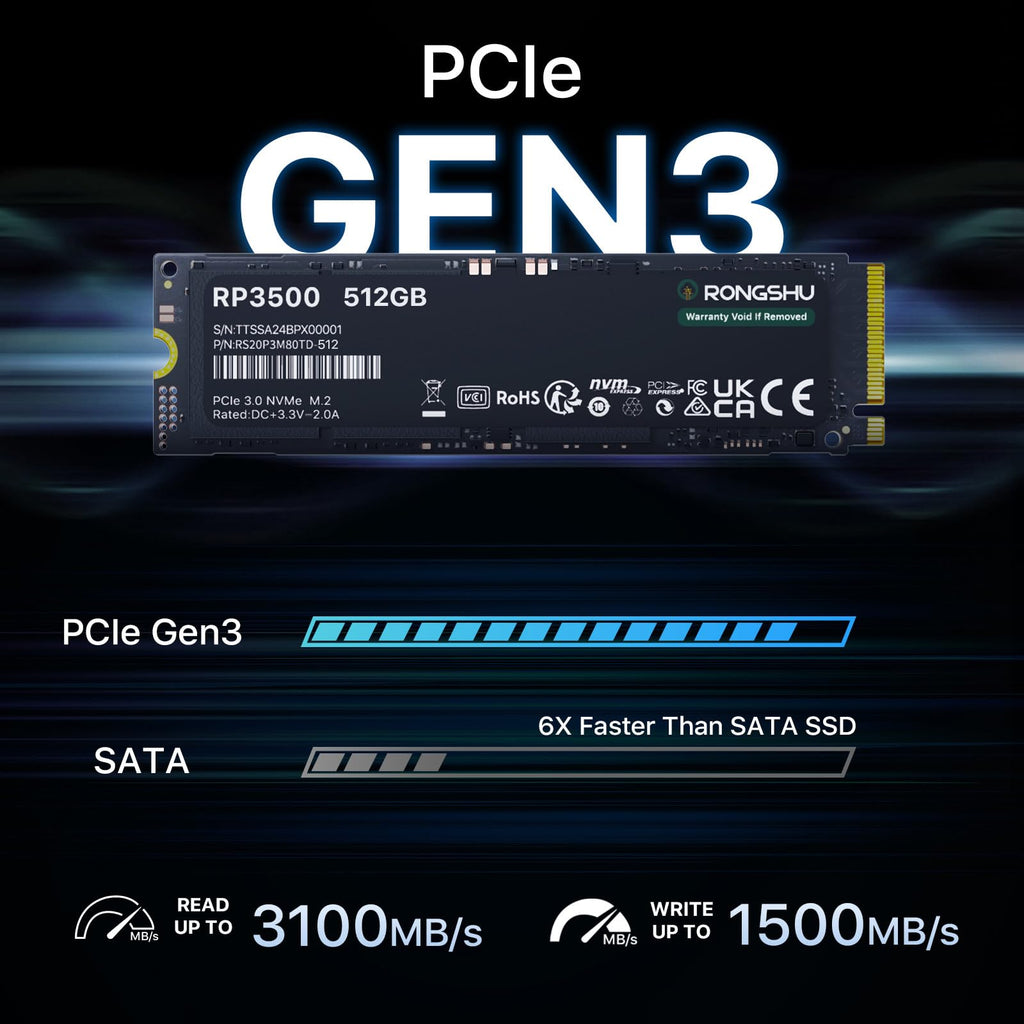512GB NVMe M.2 PCIe Gen 3×4 Internal SSD E234617
