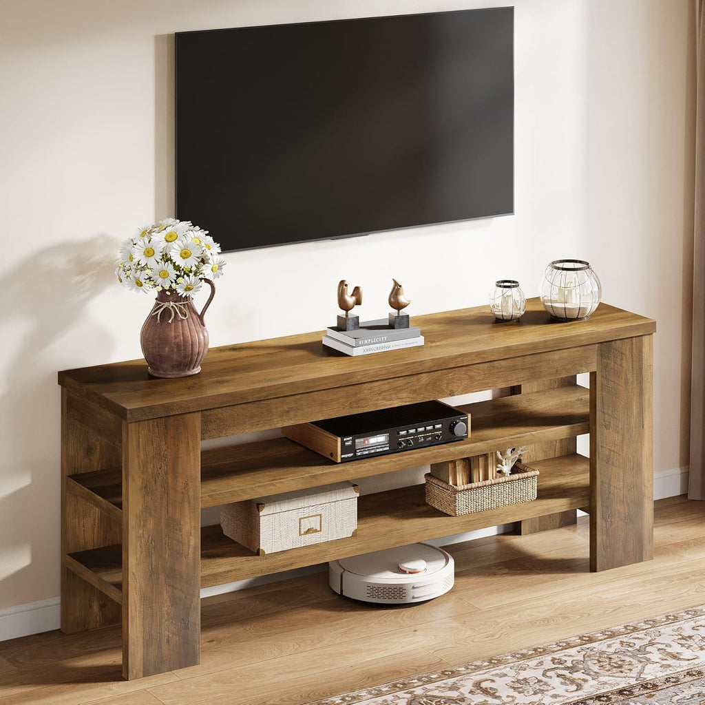 47" TV Stand with 3-Tier Open Storage Shelves Q3259