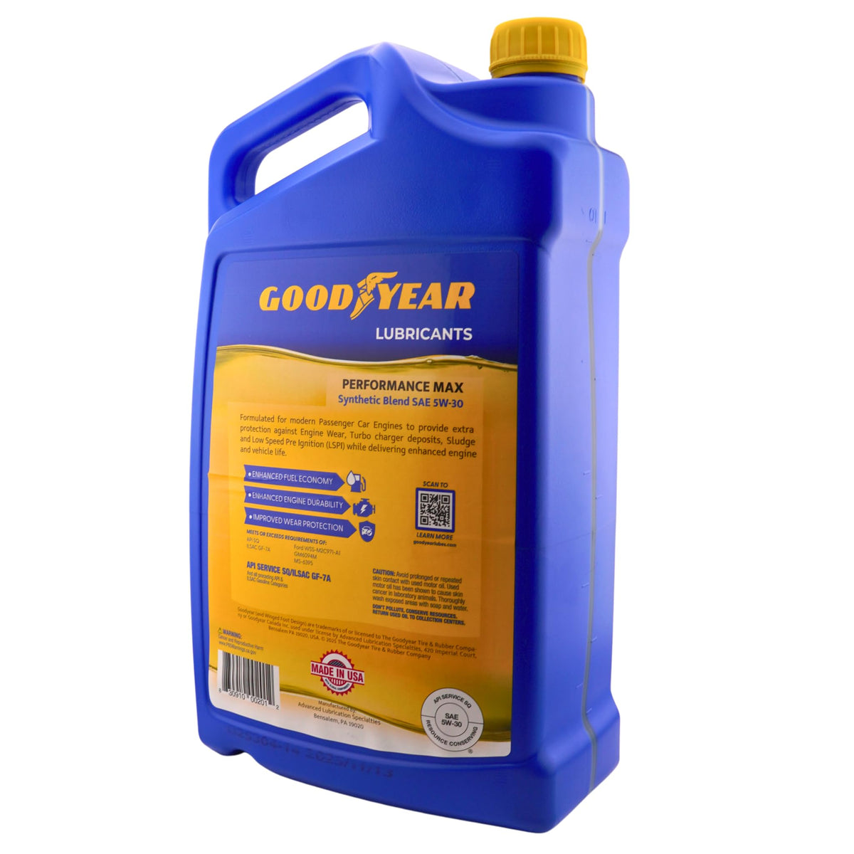 Synthetic Blend Motor Oil SAE 5W-30 5 Quart B90173