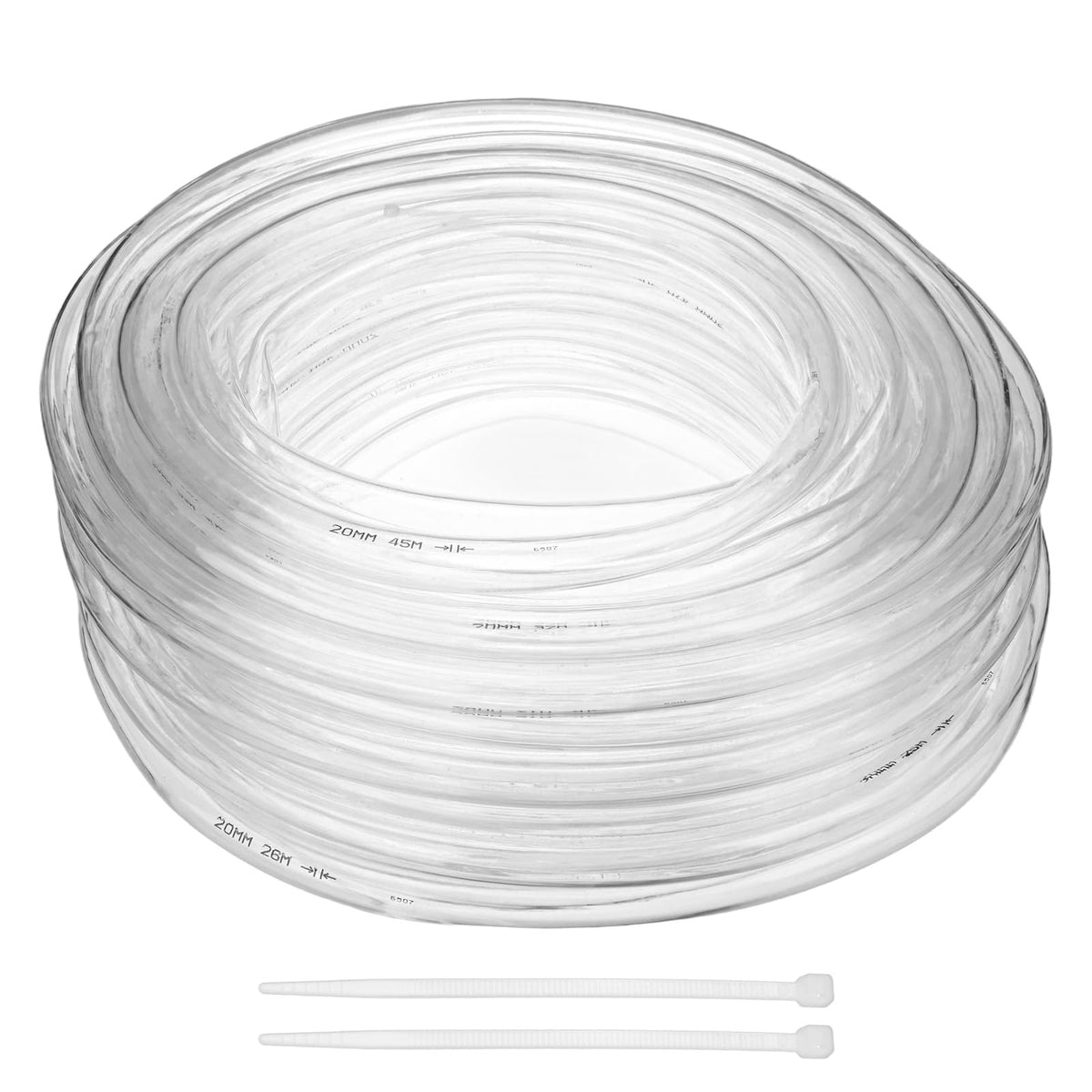 Clear 3/4" ID x 1" OD 100ft Flexible Vinyl Tubing F491