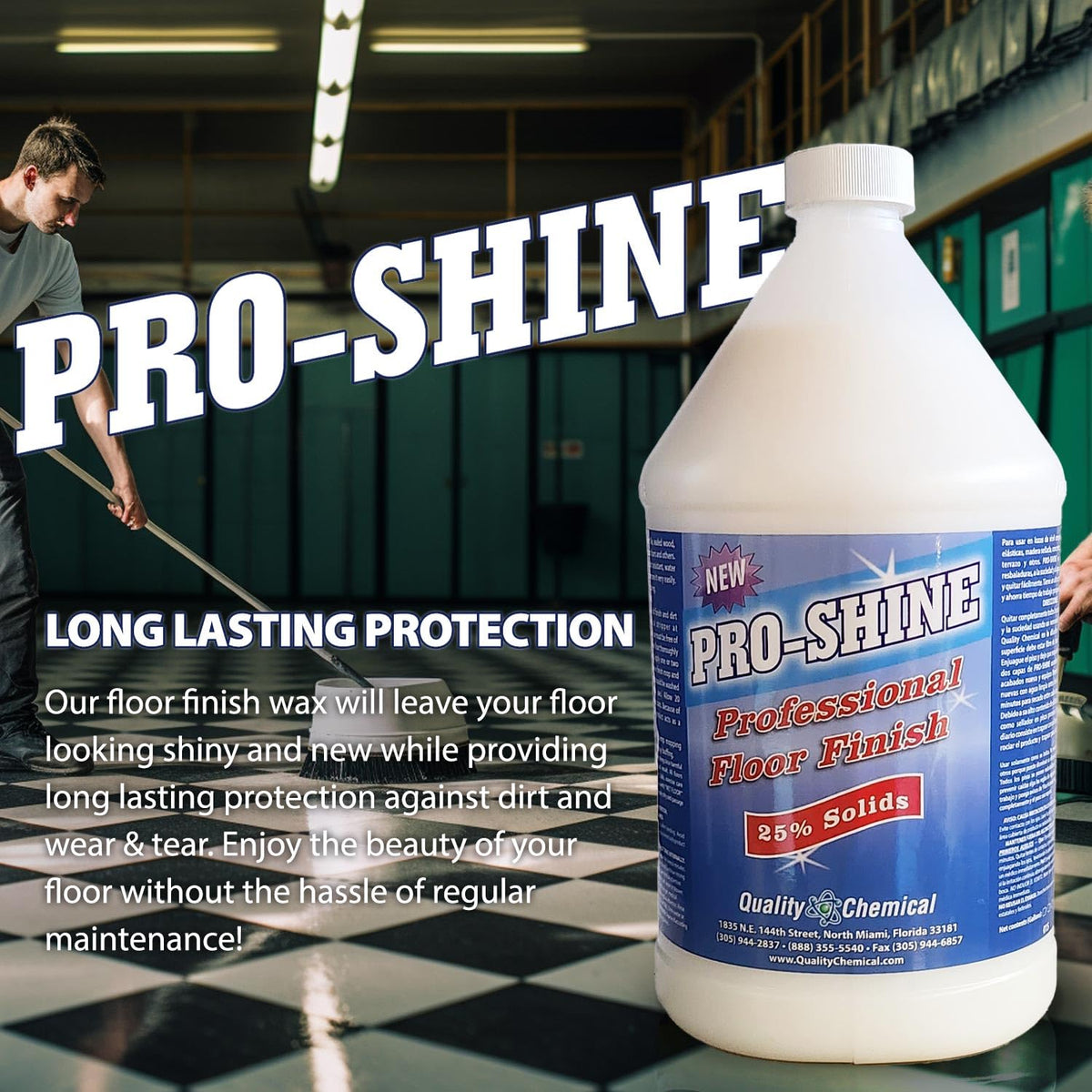 Wet-Look Floor Finish Wax 128 oz T998