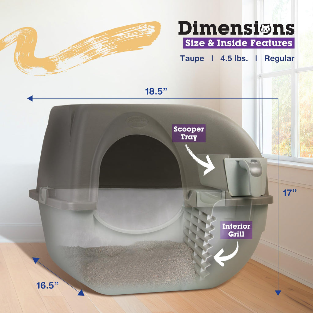 Self Cleaning Litter Box Regular Size Grey B58883
