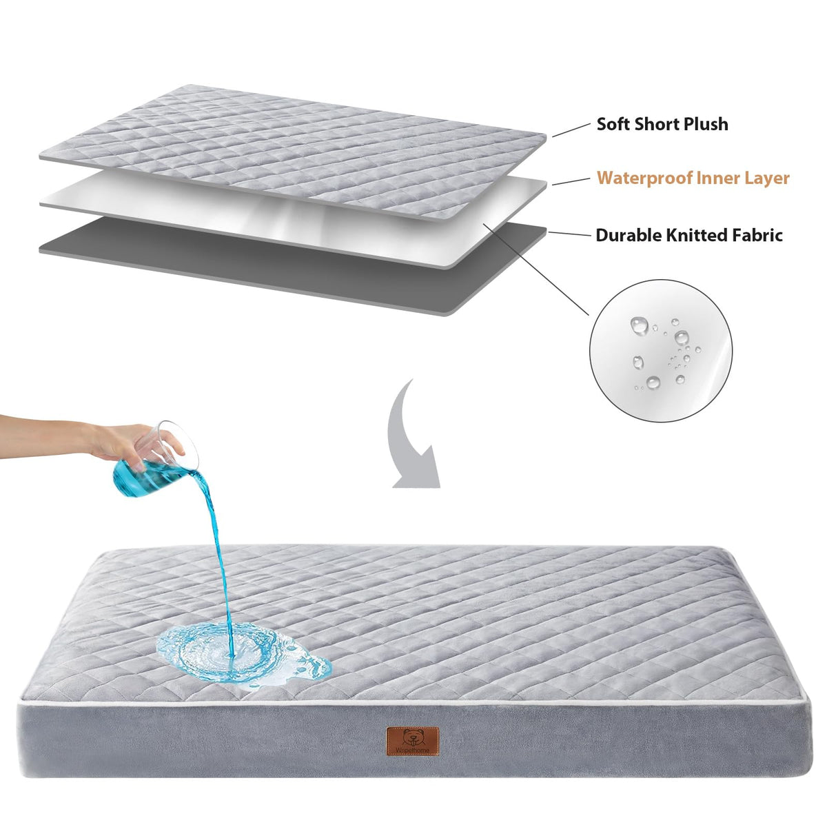 Waterproof Extra Large Orthopedic Dog Bed Z2549