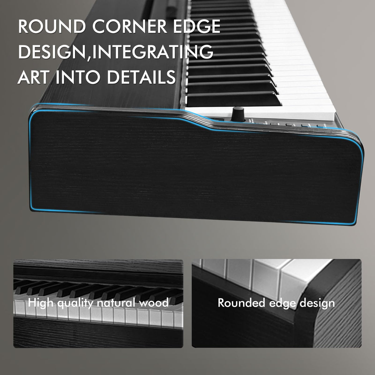 88 Key Weighted Hammer-Action Digital Piano with Stand J676214