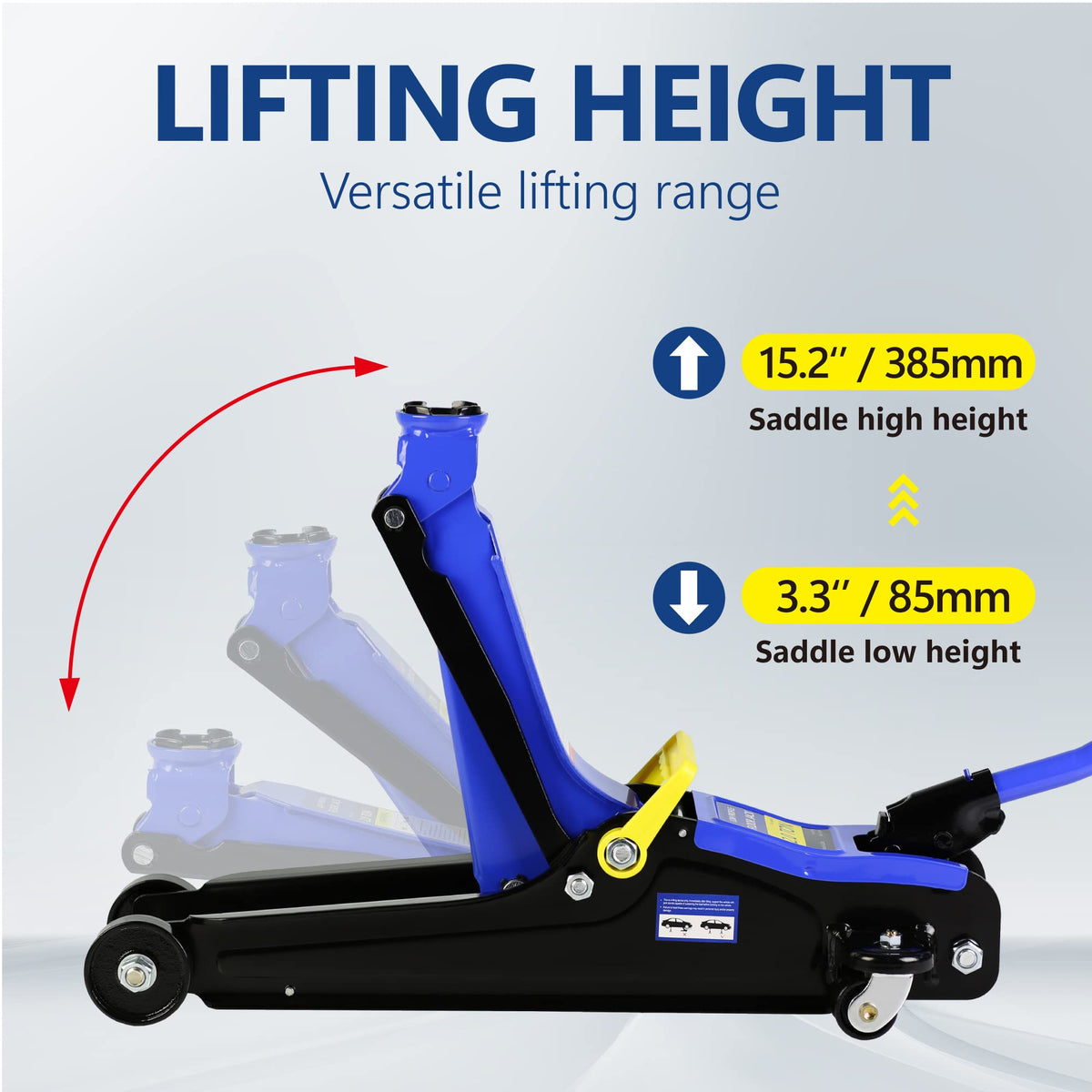 Low Profile Steel Floor Jack, 4000 lb U970207