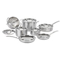 Stainless Steel 12 pc Induction Compatible Cookware Set Q134