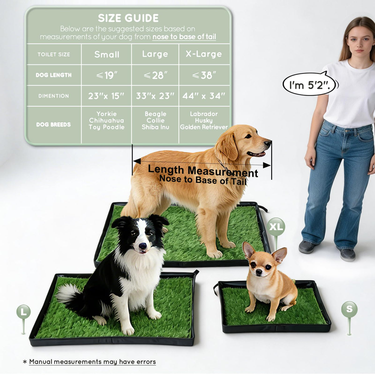 Dog Grass Pad with Dog Litter Box U58505