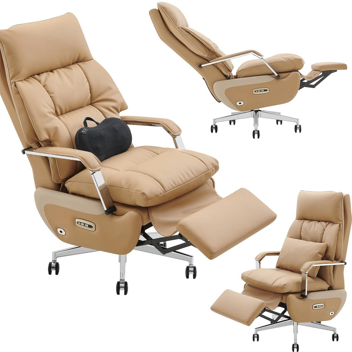 Brown Electric Big & Tall Executive Office Chair M56474
