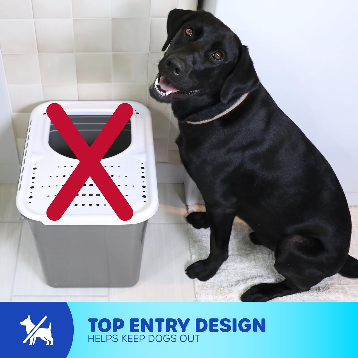 Enclosed Cat Litter Box with Hinged Lid Z161292