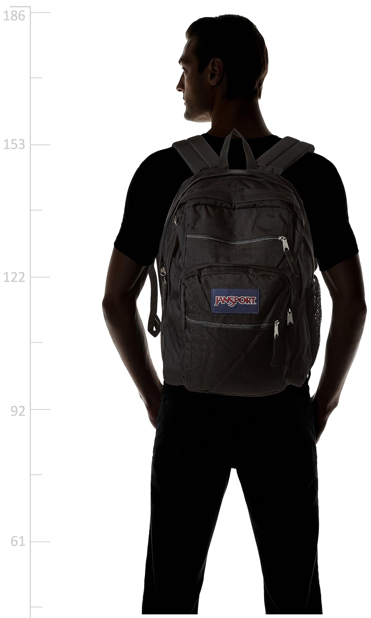 Laptop Backpack with 2 Compartments Black E253