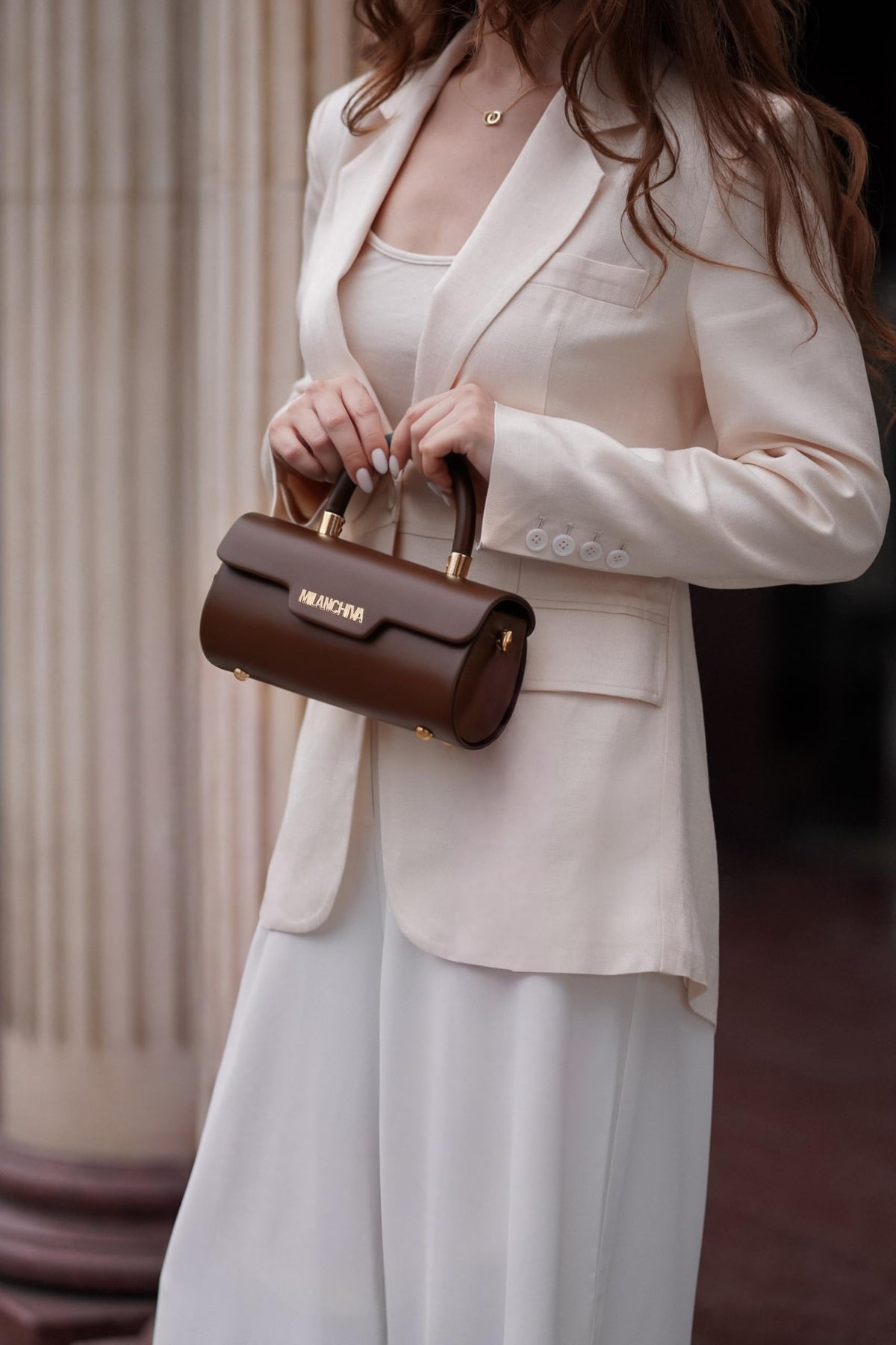 Crossbody Bag with Top Handle and Adjustable Strap W709480