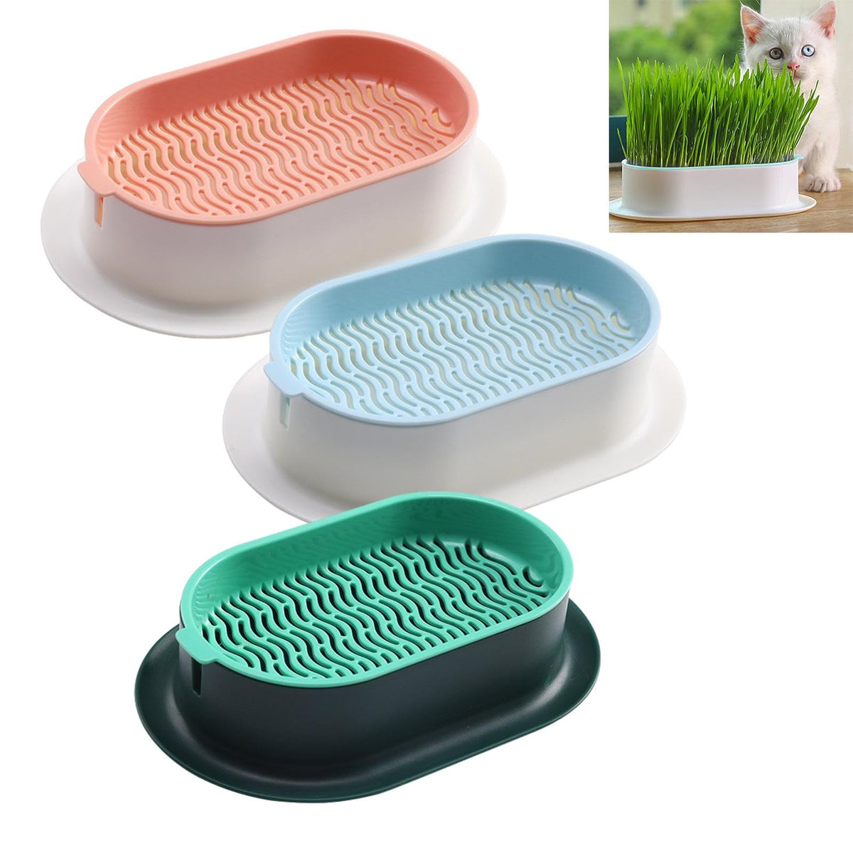 3 Pack Hydroponic Seed Sprout Tray E5992