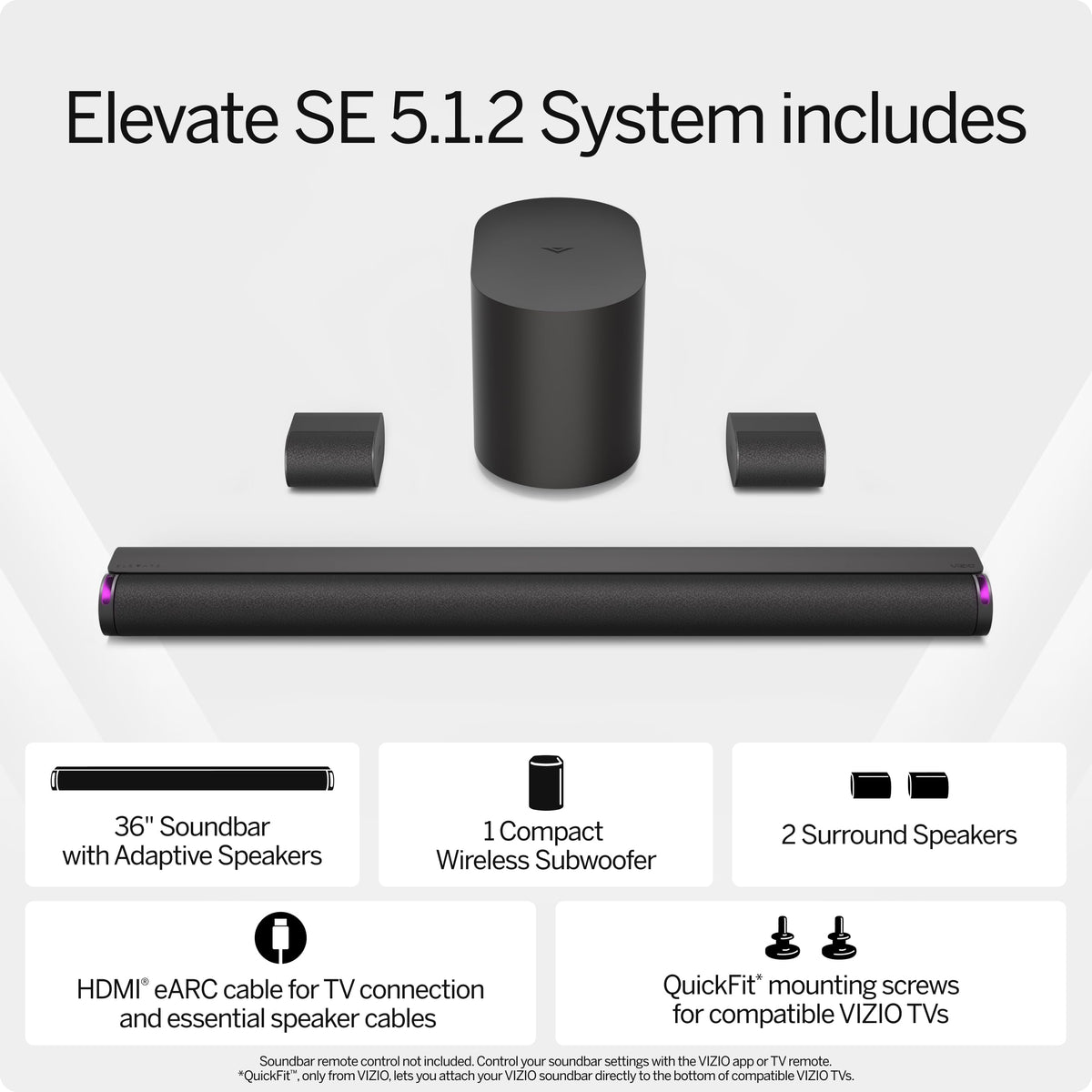 5.1.2 Soundbar with Wireless Subwoofer and Dolby Atmos G857