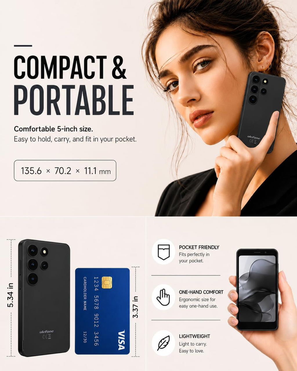 Unlocked 5" Compact Android Smartphone S957