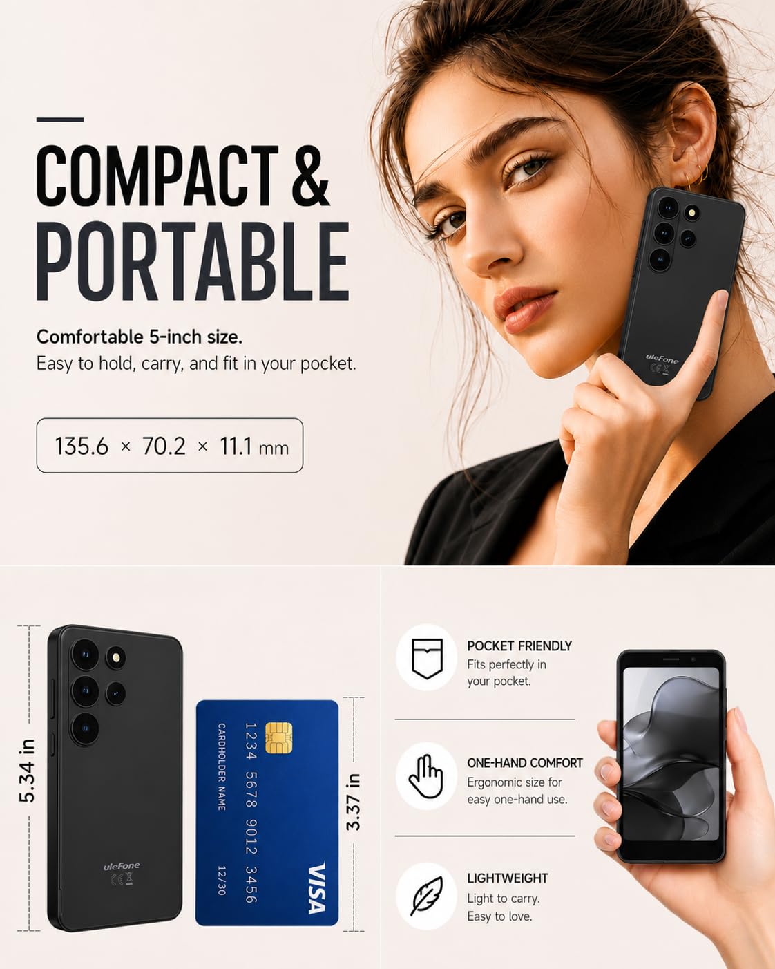 Unlocked 5" Compact Android Smartphone S957