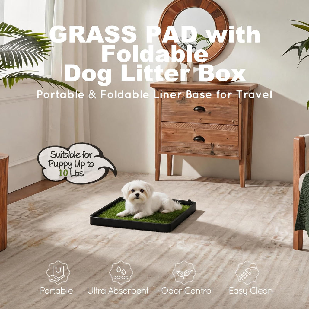 Dog Grass Pad with Dog Litter Box U58505