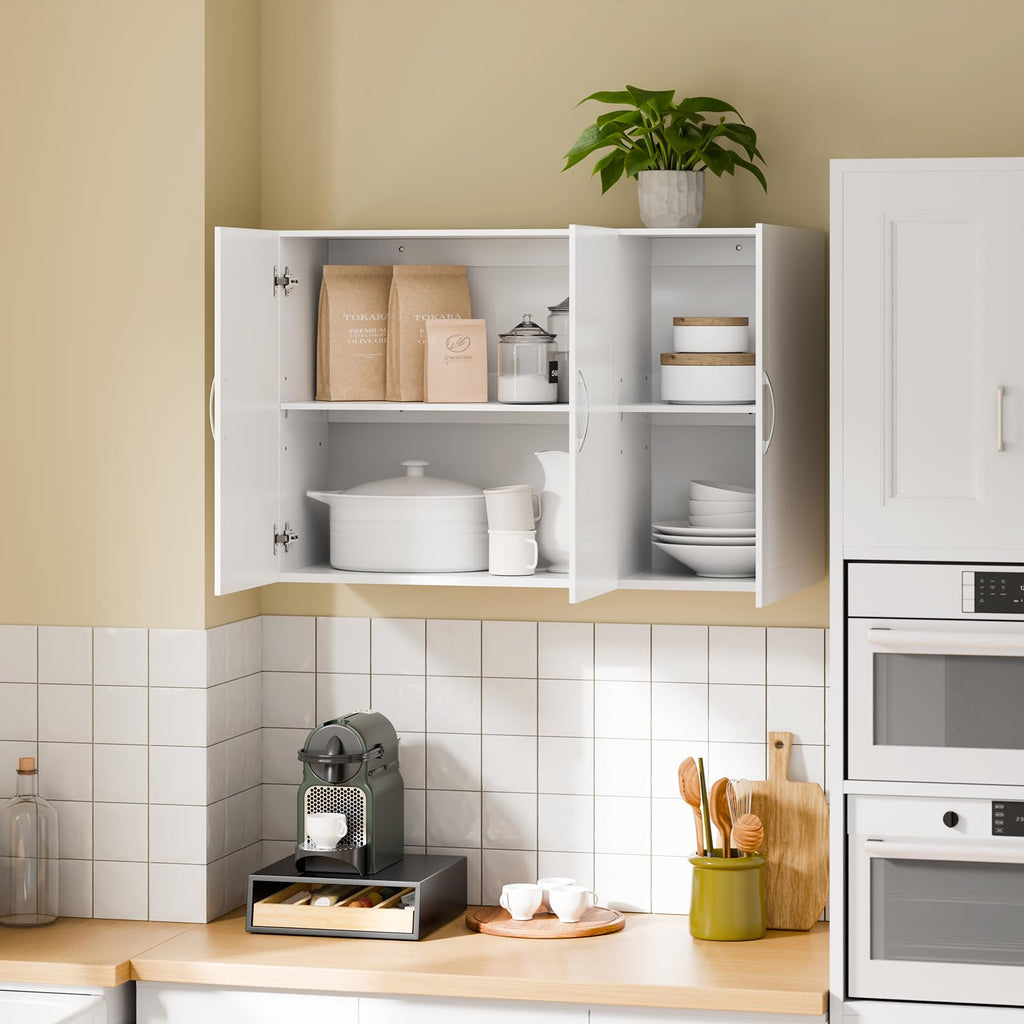 White 3-Door Bathroom Wall Cabinet Q734042