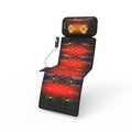 Black Full Body Vibration Heating Massage Mat with 10 Vibrating Motors and 9 Speed Settings G8789