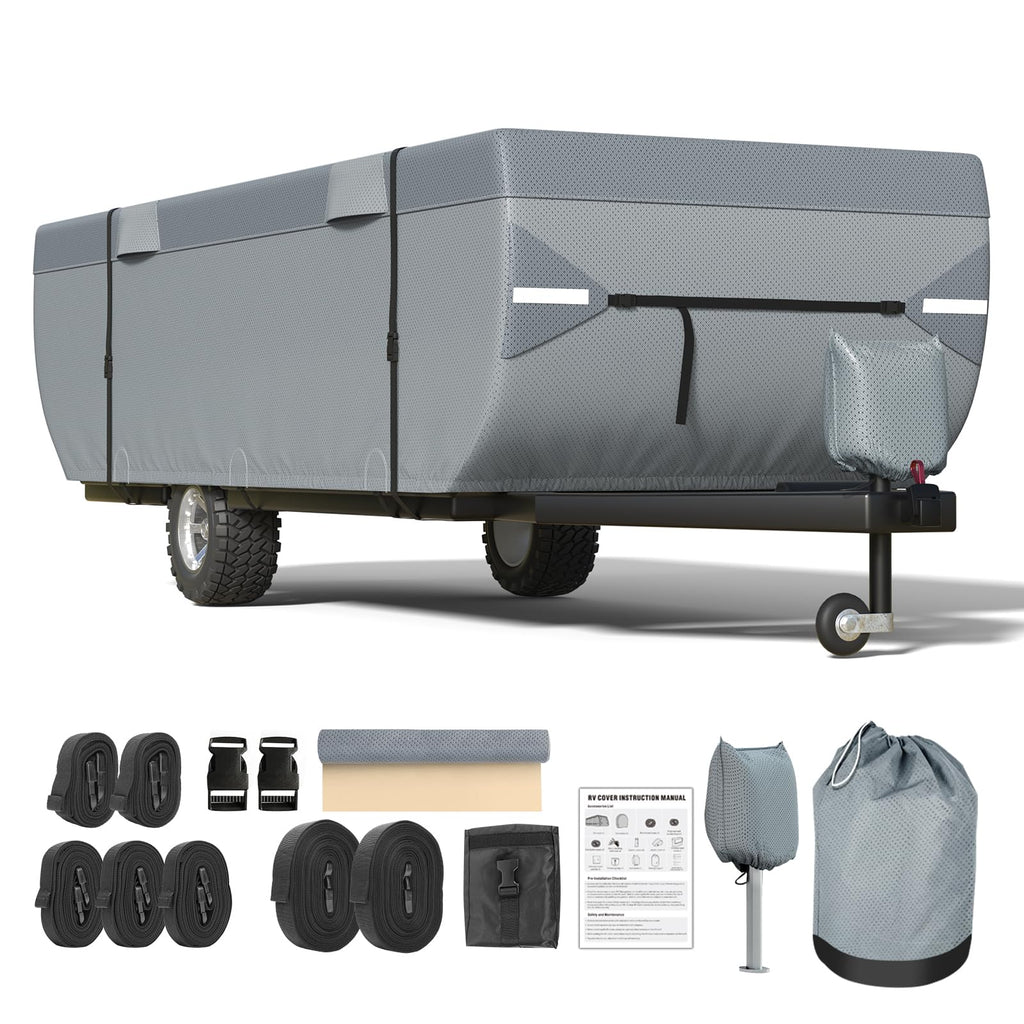 9 Layers 12-14ft Tent Trailer Cover Y551