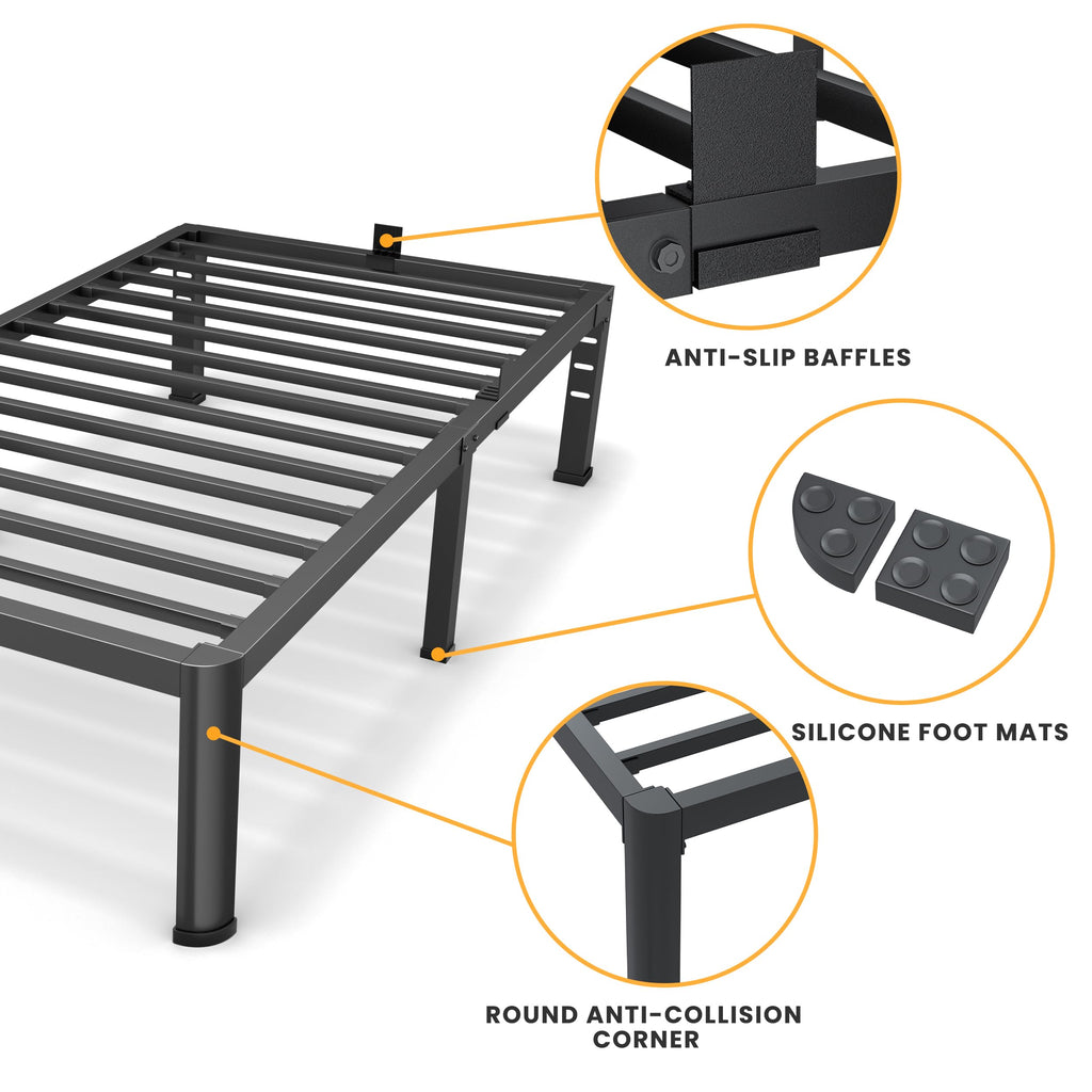 14 Inch Twin Metal Bed Frame X9046