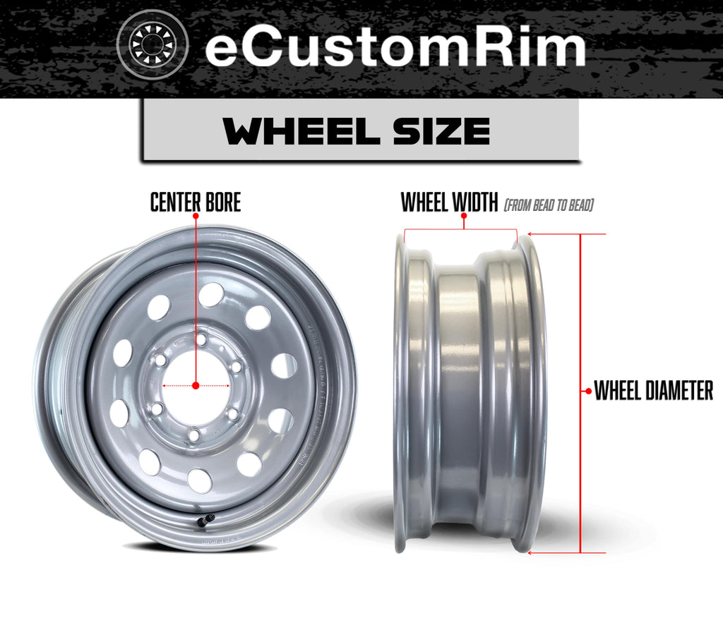 White 5 Lug Trailer Tire Rim Assembly Q791