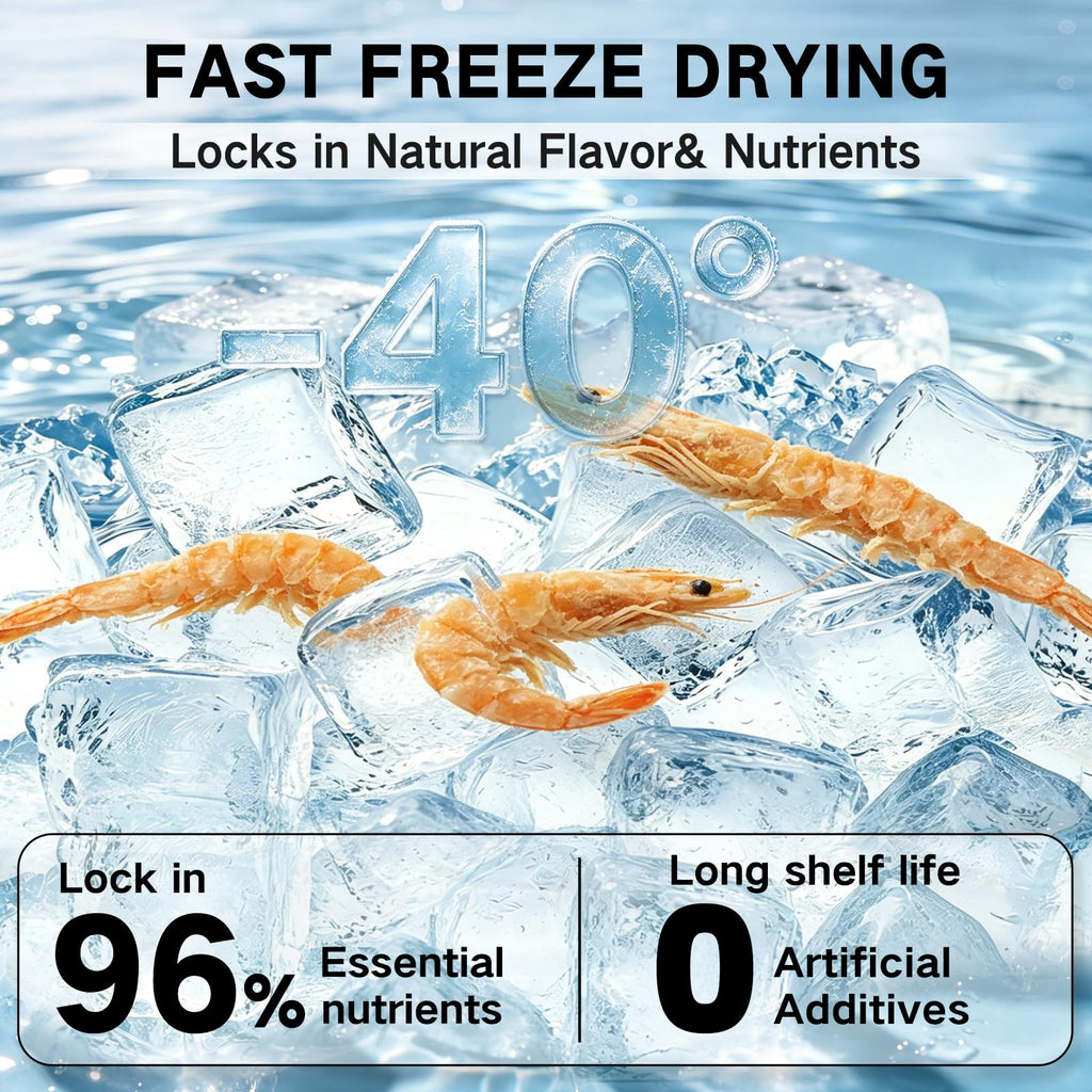 Freeze Dried Antarctic Krill Treats for Dogs & Cats, Omega-3, 4 oz K488