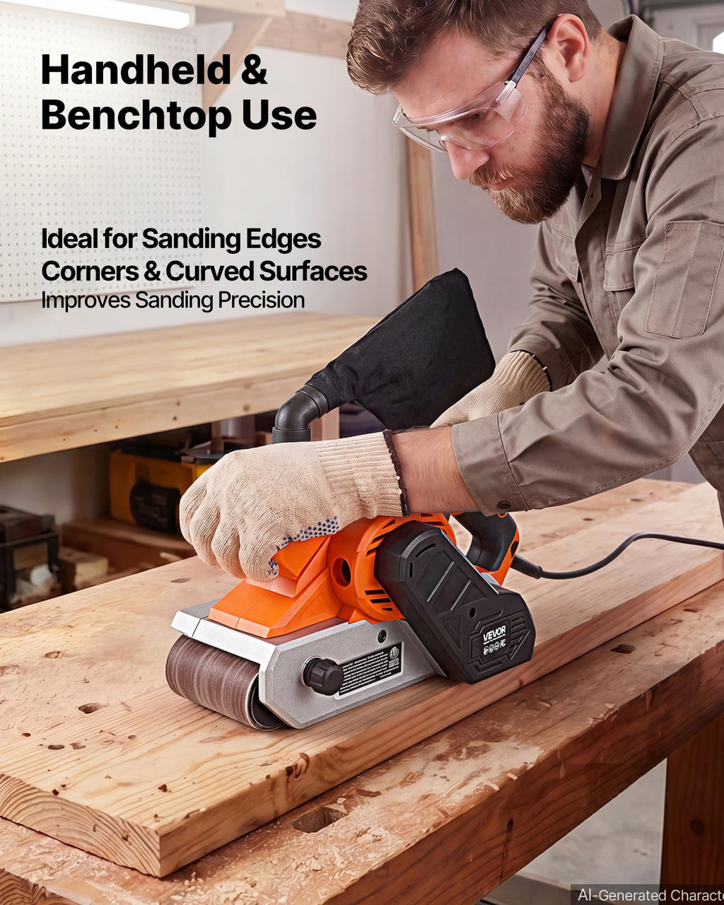 11.5A 4" x 24" Variable Speed Belt Sander H186031
