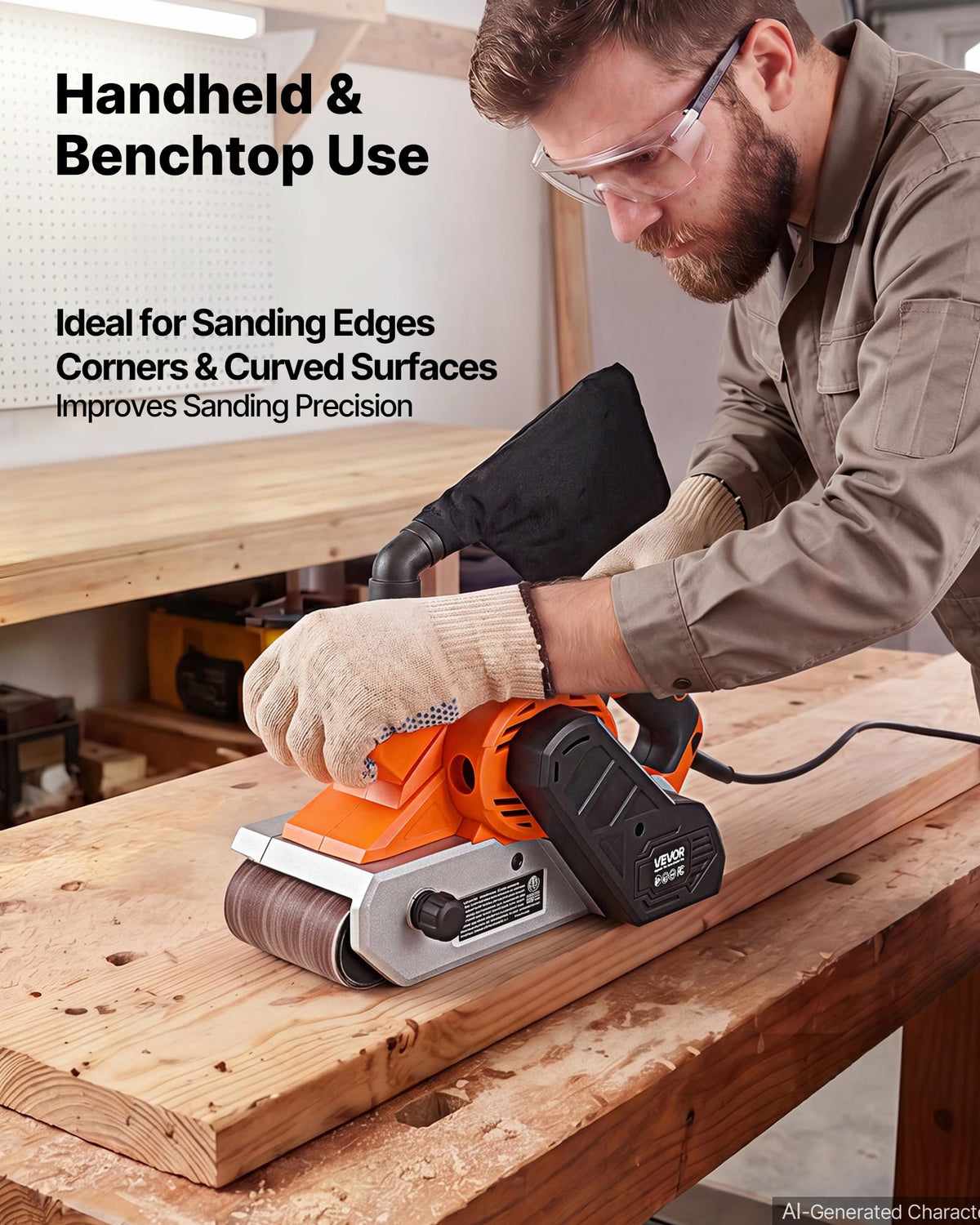 11.5A 4" x 24" Variable Speed Belt Sander H186031