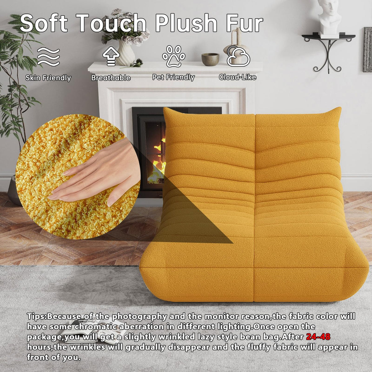 Giant Bean Bag Chair with Memory Foam K8016