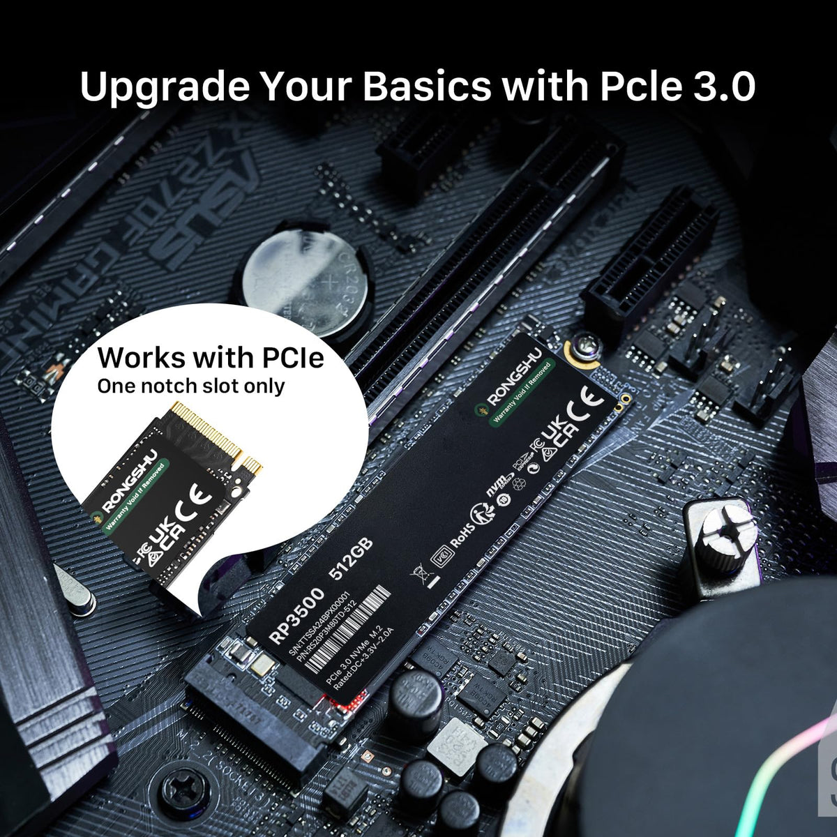 512GB NVMe M.2 PCIe Gen 3×4 Internal SSD E234617