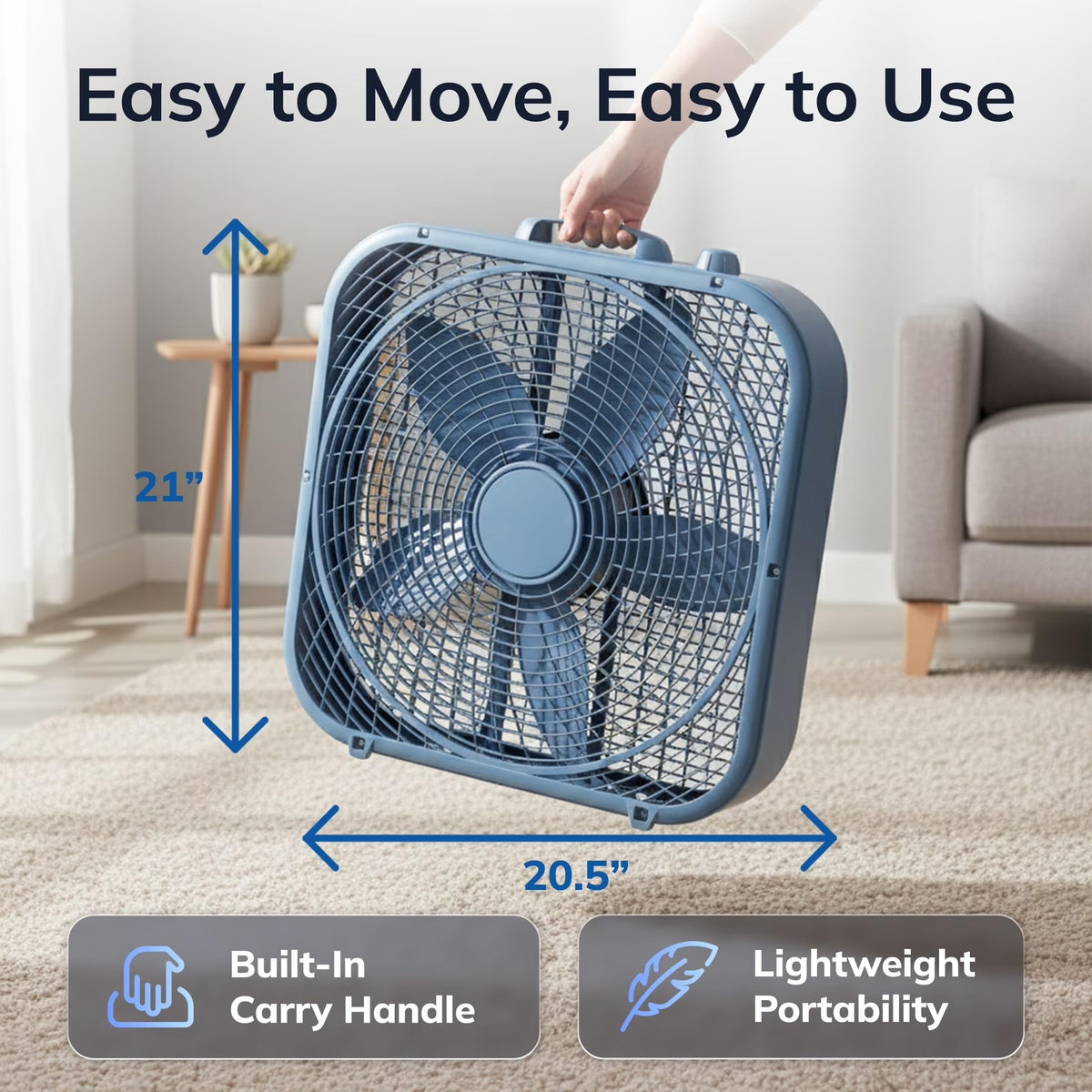20" 3-Speed Box Fan K740