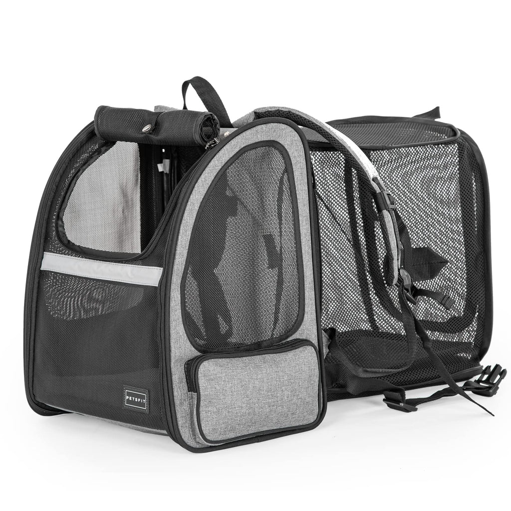 Dog Backpack Carrier with Fleece Mat Q761