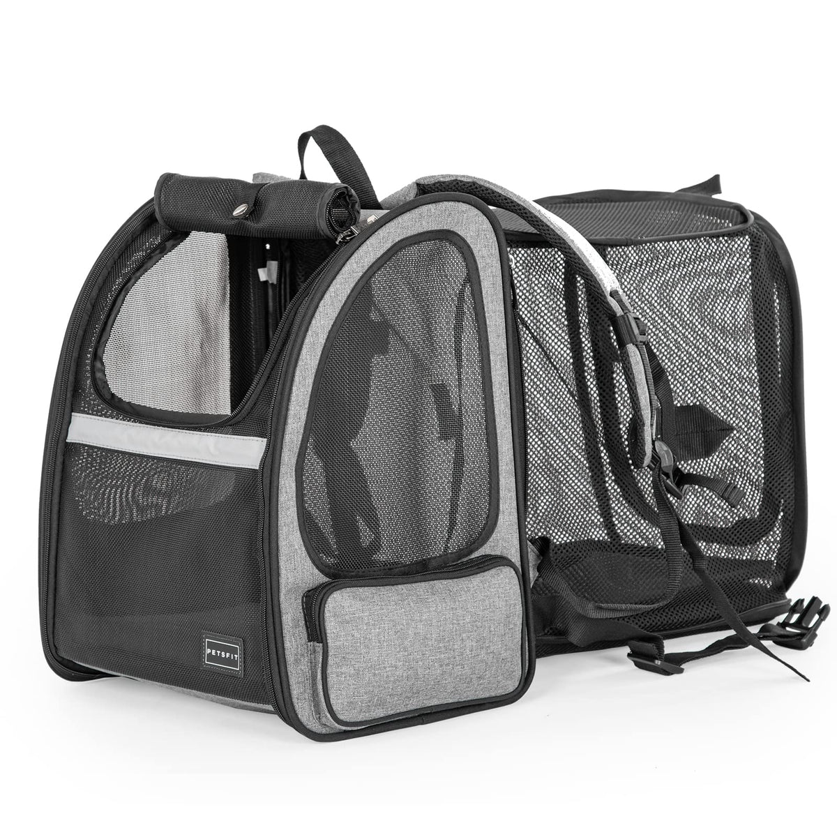 Dog Backpack Carrier with Fleece Mat Q761