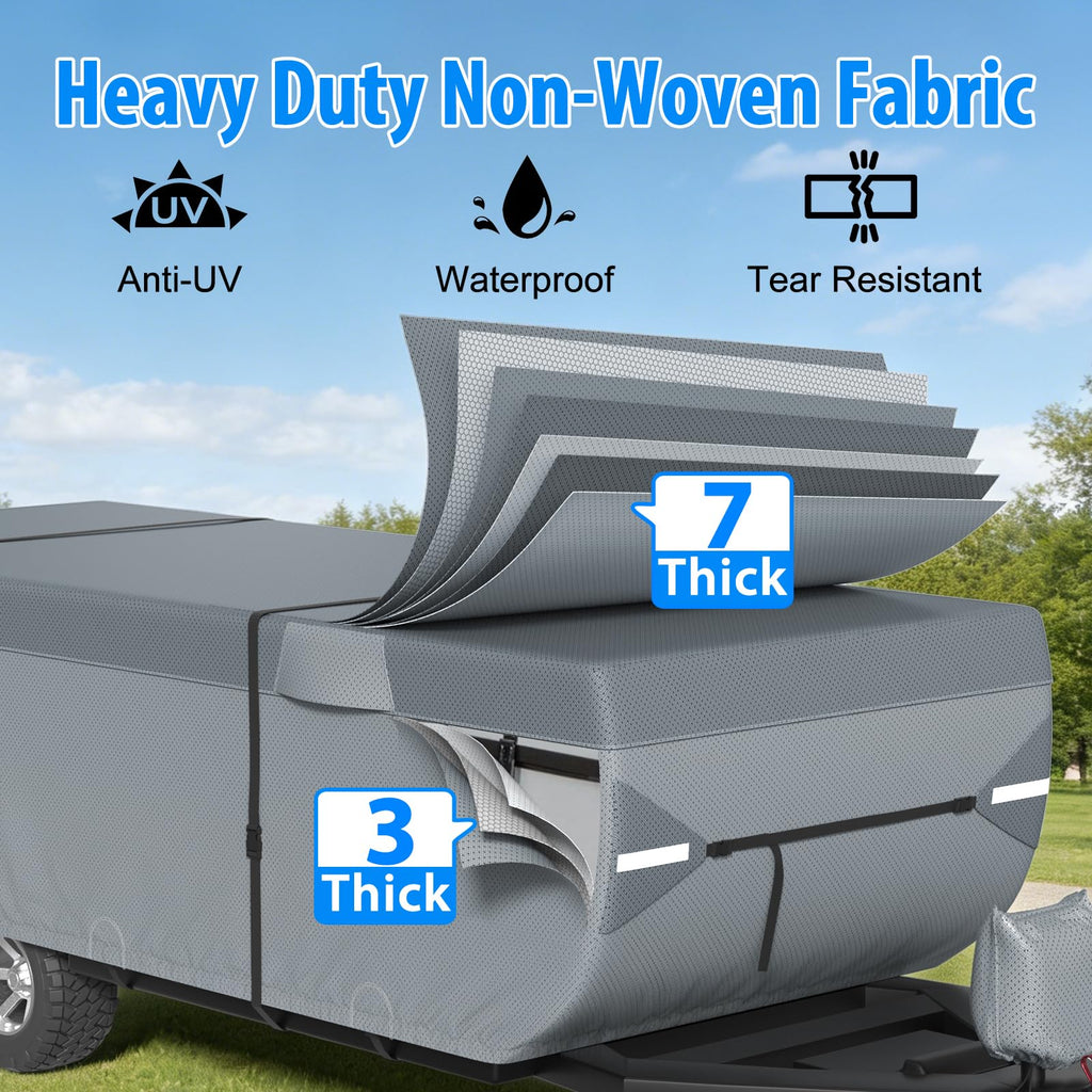 9 Layers 12-14ft Tent Trailer Cover Y551