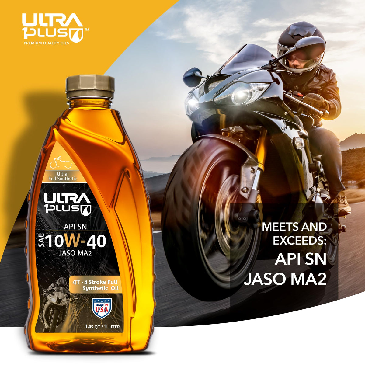 10W-40 Full Synthetic Motorcycle Oil 5 Gallon Pail I4644