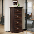 4 Drawer Walnut File Cabinet W473797