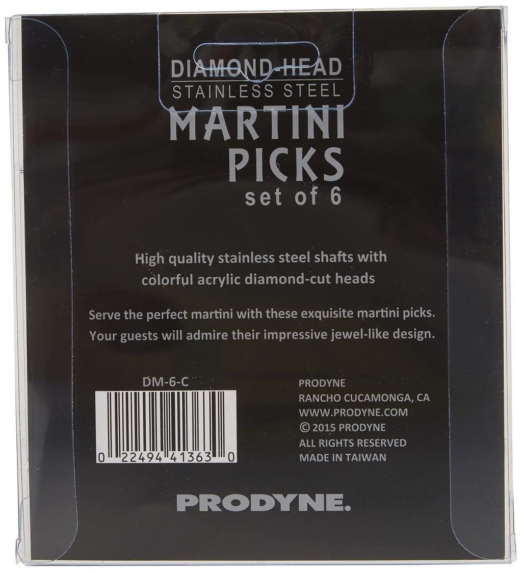 Multicolor Martini Picks Set of 6 L1977